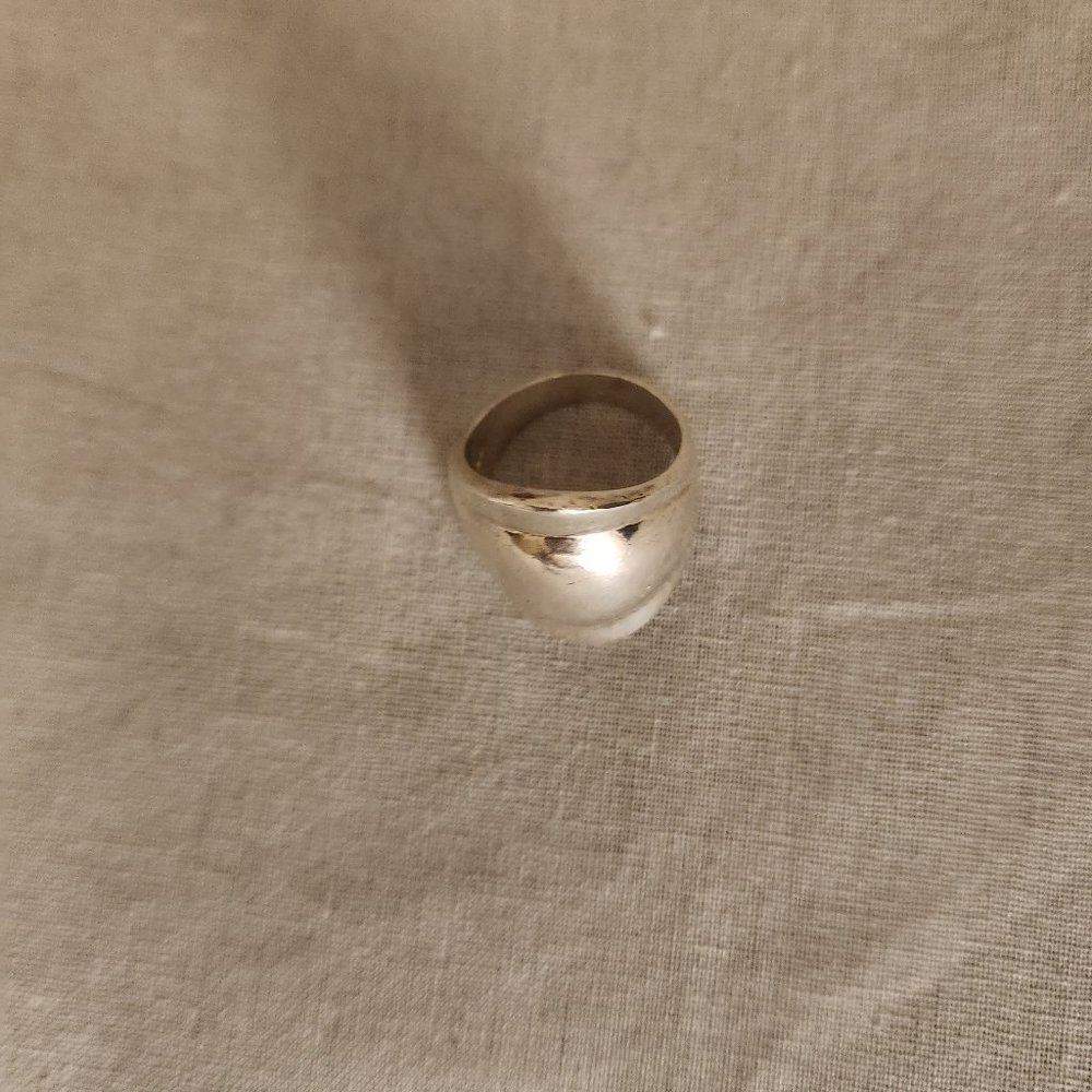 Solid Sterling Silver "Dome" Ring - image 1